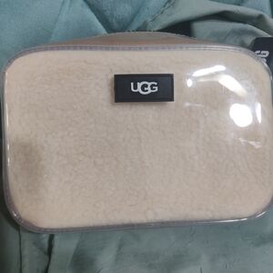 UGG Cream Fleece Cosmetic Bag